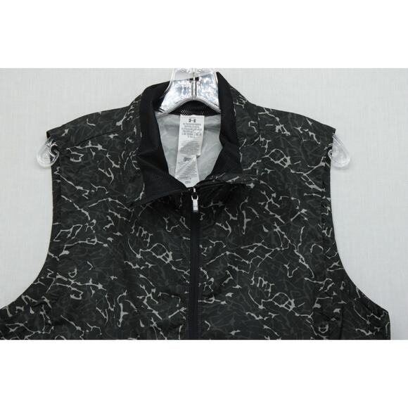 Under Armour Storm 1 Vest Women XL Camo Full Zip Running Reflective Windbreaker - Picture 2 of 8